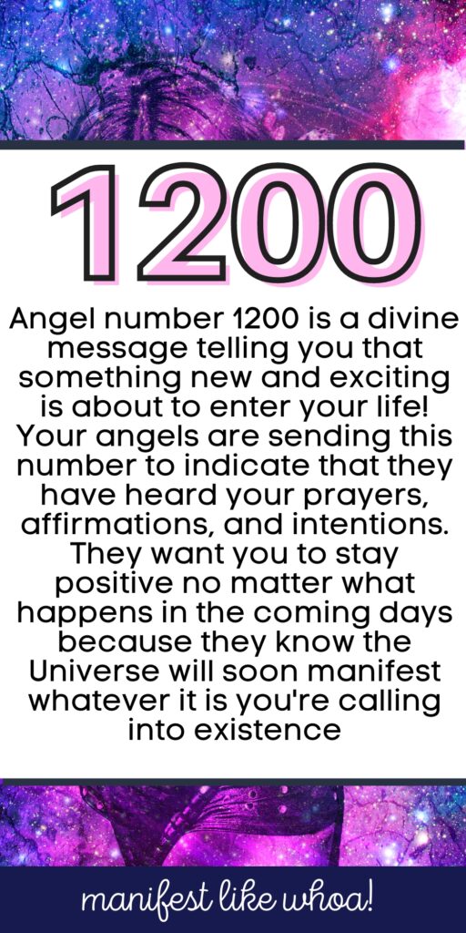 1200 Angel Number Meaning & Symbolism for Manifestation & Numerology