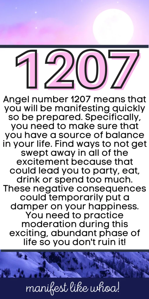 1207 Angel Number Meaning For Manifestation & Law of Attraction