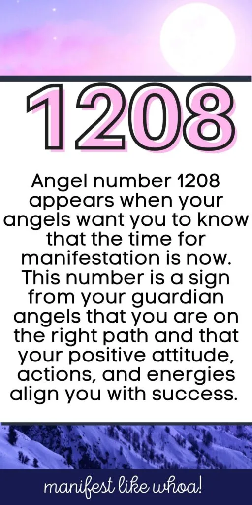 1208 Angel Number Meaning For Manifestation