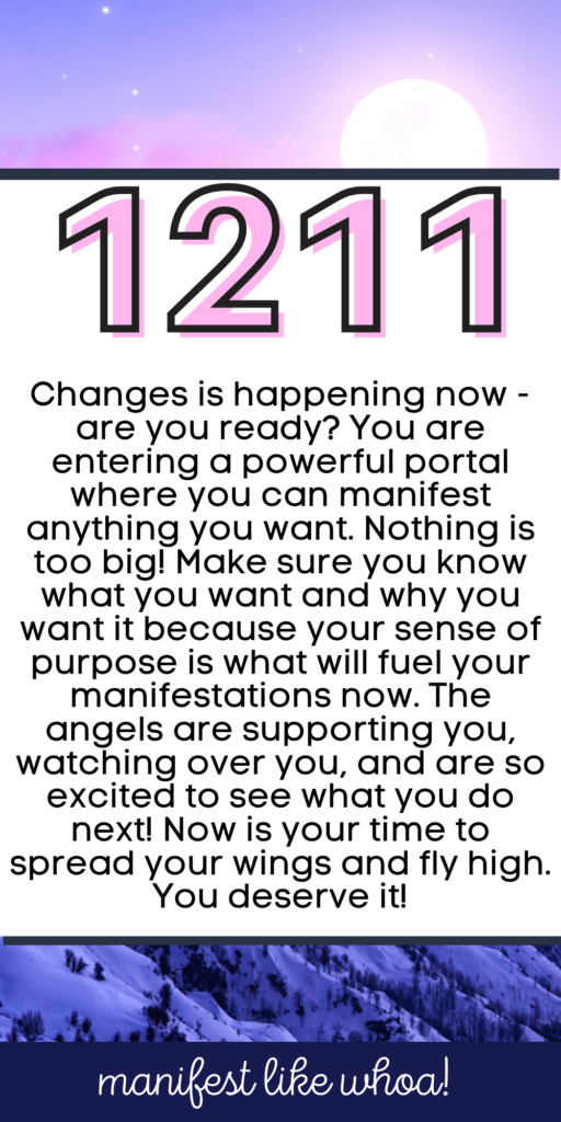 1211 Angel Number Meaning for Manifestation & Law of Attraction (Numerology Meanings)