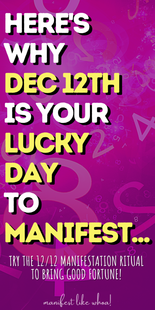 New Year's Manifestation Ritual & Law of Attraction Method for 12/12 December 12th Lucky Portal