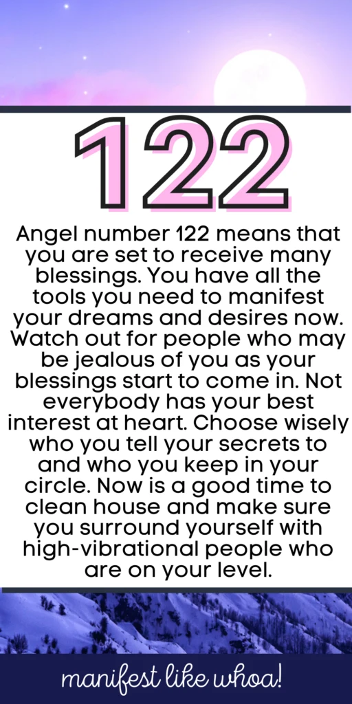 122 Angel Number Meaning For Manifestation, Law of Attraction & Numerology