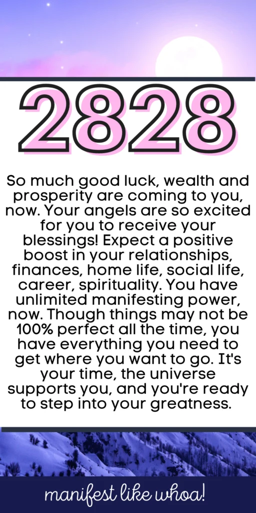 What Does Angel Number 2828 Mean For Manifestation & Law of Attraction? (Angel Numbers)