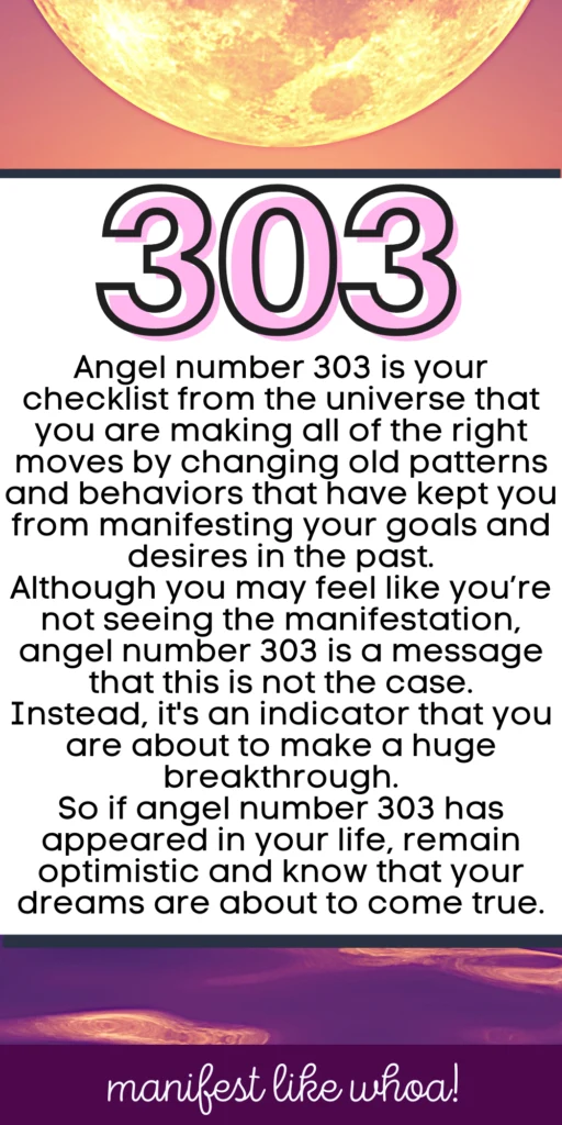 Angel Number 303 For Manifesting (Numerology Angel Numbers & Law of Attraction)