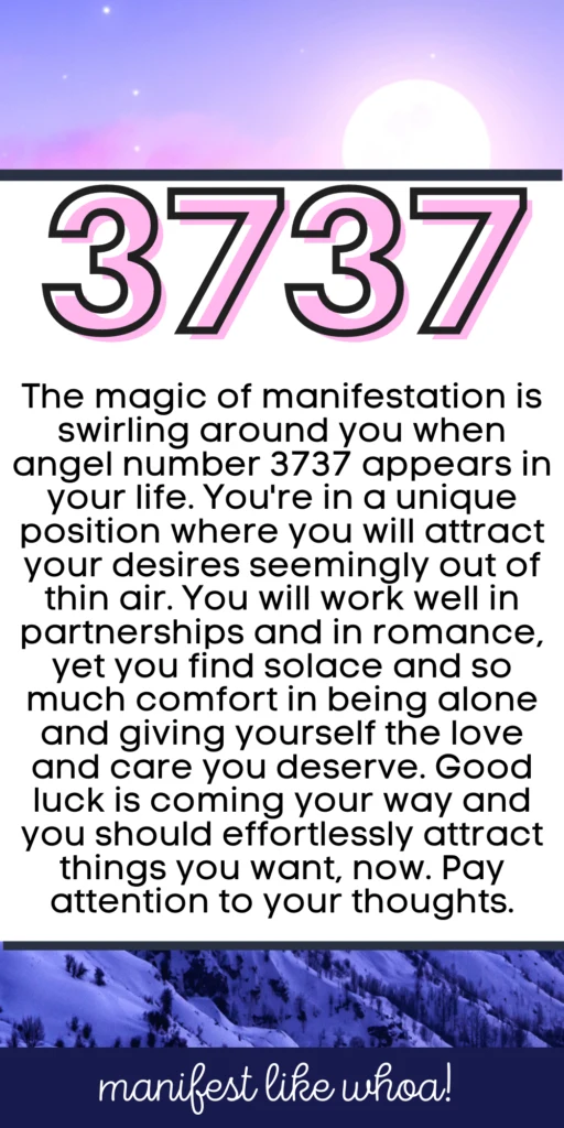 Angel number 3737: What does 3737 mean in spirituality and law of attraction? (Angel number chart)