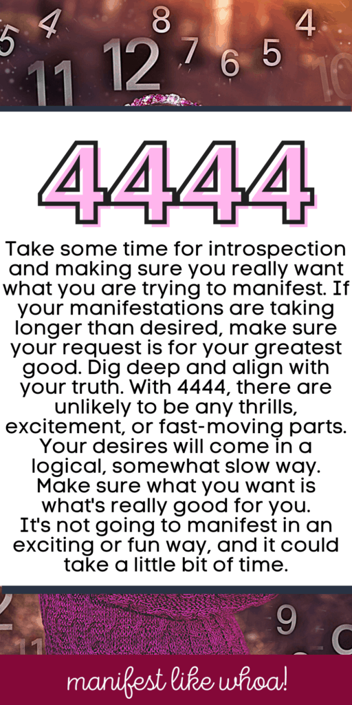 Angel Number 4444 For Manifesting (Numerology Angel Numbers & Law of Attraction)