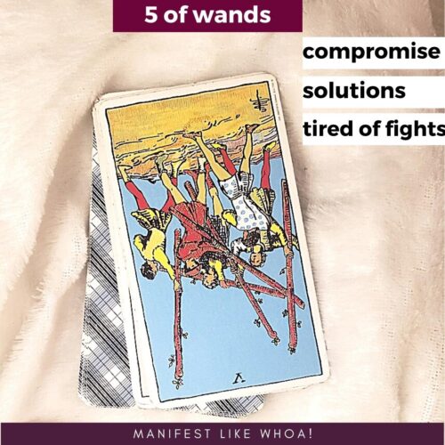 Five of Wands Reversed Tarot Card Meaning - How To Read Tarot for Beginners