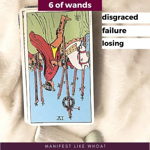 6 of wands reversed