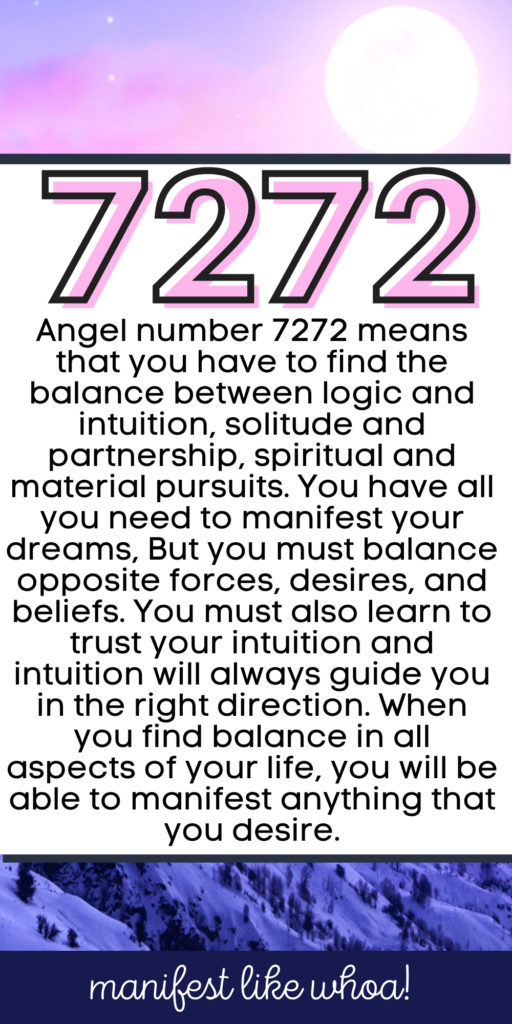 7272 Angel Number Meaning For Manifestation