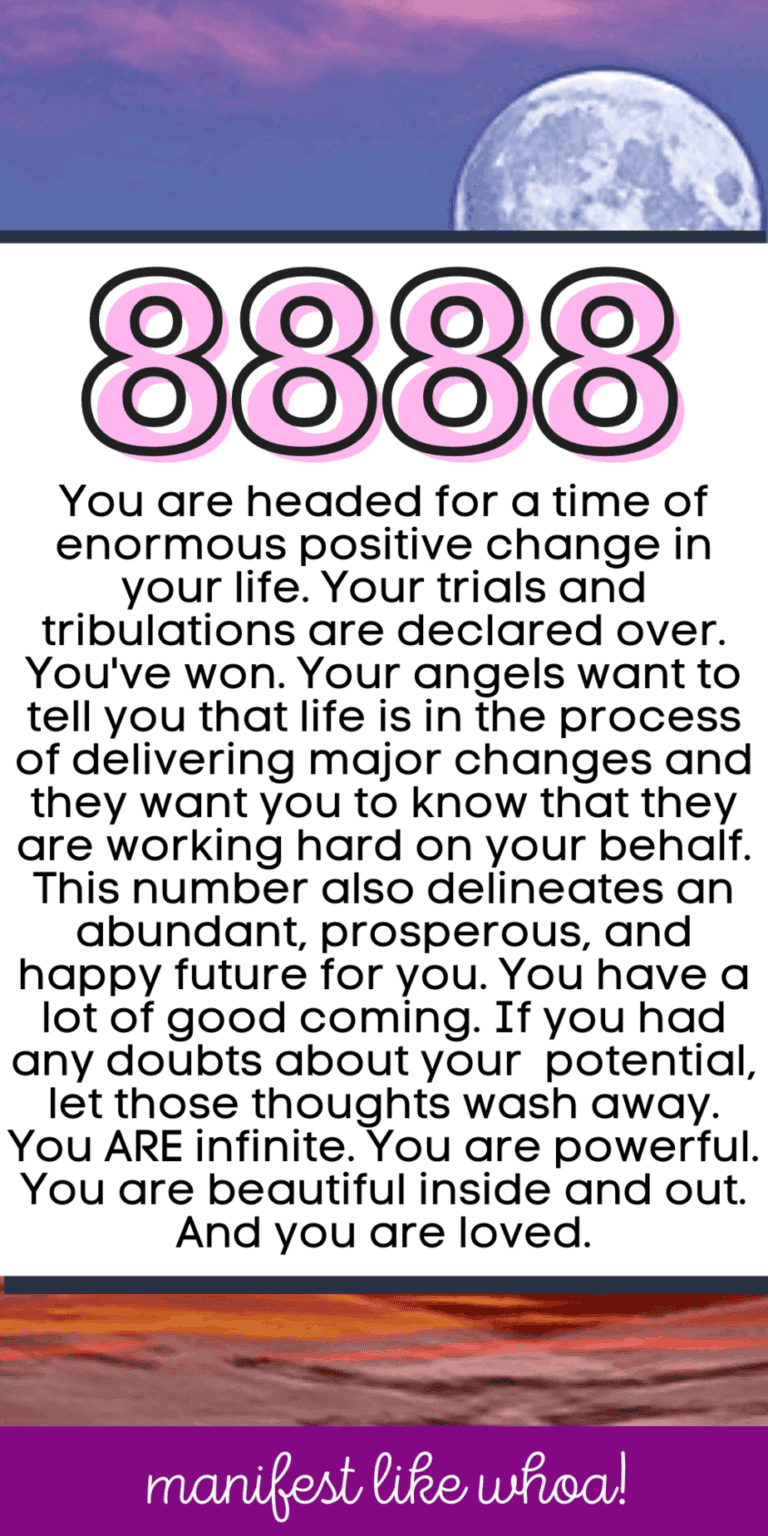 8888 Angel Number Meaning For Manifestation & Numerology