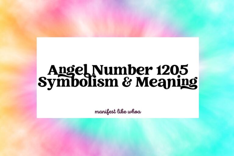 Angel Number 1205 Symbolism & Meaning