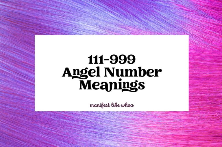 111-999 angel number meanings