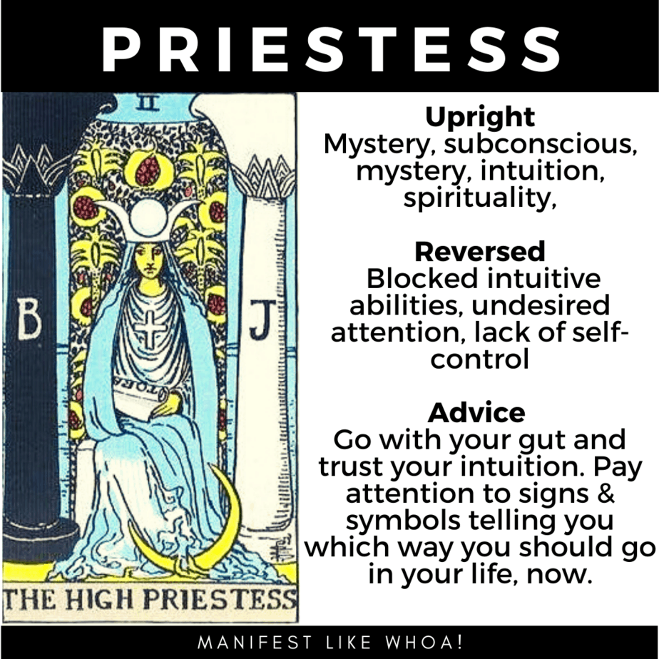 The High Priestess Tarot Card Meanings – Manifest Like Whoa!