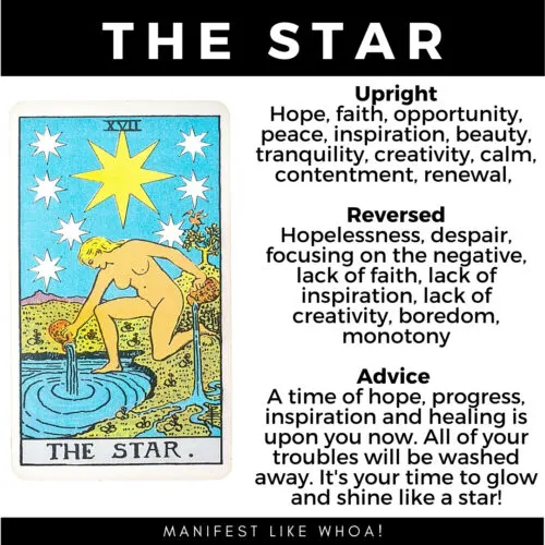The Star Tarot Guide & Meanings For Manifestation