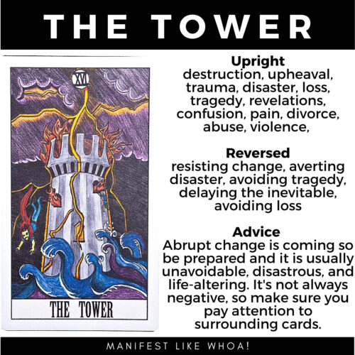 Tarot Card Meanings - Tower (Major Arcana)