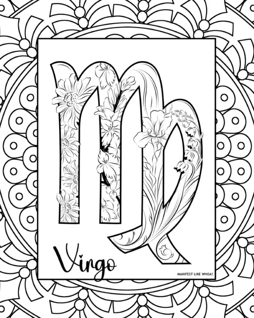 Virgo Coloring Page