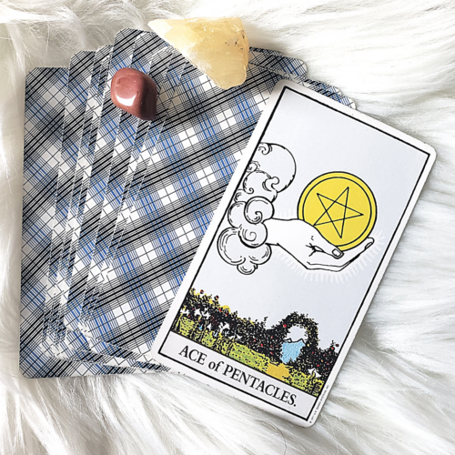 ace of pentacles upright