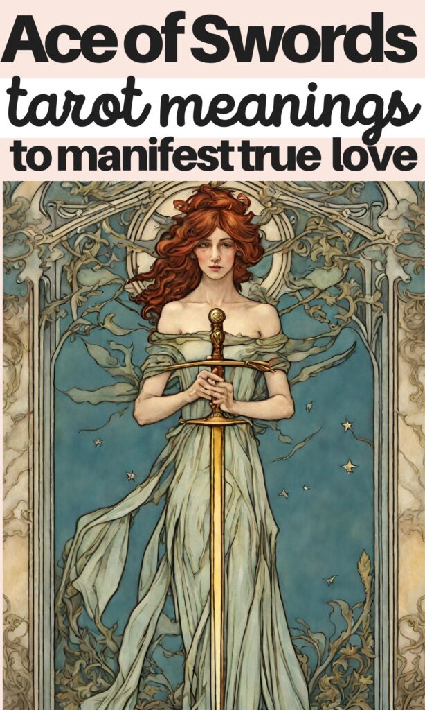 ace of swords to manifest love