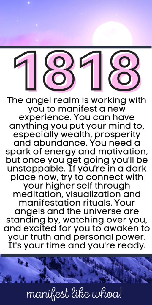 Angel Number Angel Numbers: 1818 Angel Number Meaning For Manifestation & Law of Attraction (Angel Number Chart)