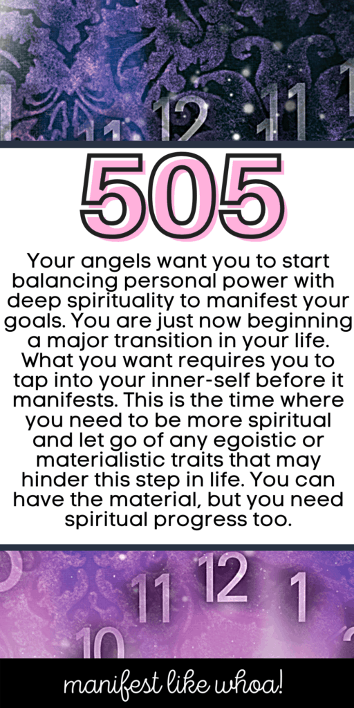 Angel Number 505 Meaning for Manifestation, Law of Attraction, Numerology (Manifest Money, Love)