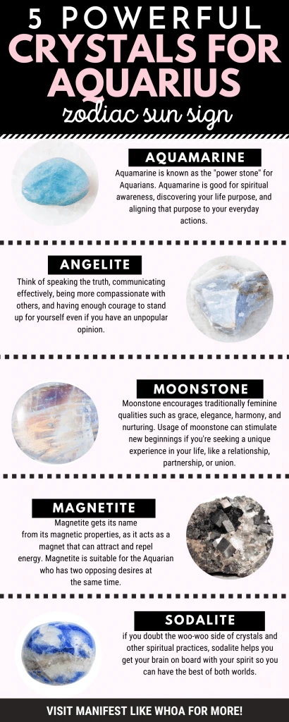 7 Best Healing Crystals for Aquarius (Zodiac Sun Sign Crystals for Manifesting & LOA)