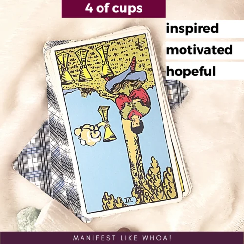 Reversed Four of Cups Tarot Card Meanings