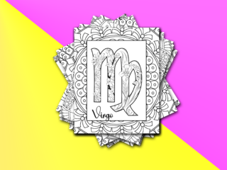 free astrology zodiac sign coloring pages