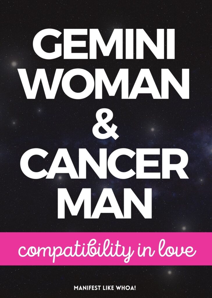 Gemini is an air sign and Cancer is a water sign, so they have very different characteristics. Do Gemini woman and Cancer man make the perfect match? In this article, we will review the individual zodiac personality traits of Gemini woman and Cancer man then discuss compatibility in all areas of life including love, sex, money, communication, emotions, soul mate, and twin flame love. Read on for a deep dive into whether these two signs make a great match or not! 