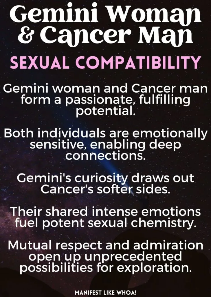 gemini woman and cancer man sexual intimacy
