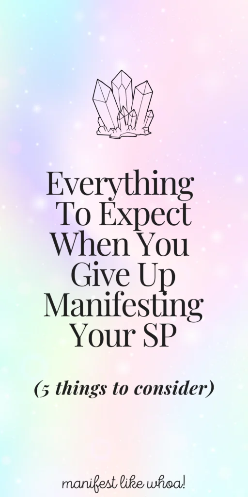 5 Things To Consider Before Giving Up Your SP (Manifestation, Specific Person Manifesting, Love)