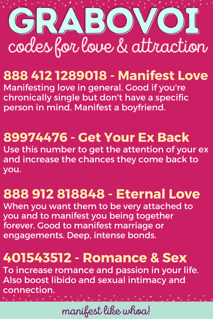 Grabovoi Codes For Love Manifestation (Manifest Specific Person, Manifest Crush, Get Your Ex Back)