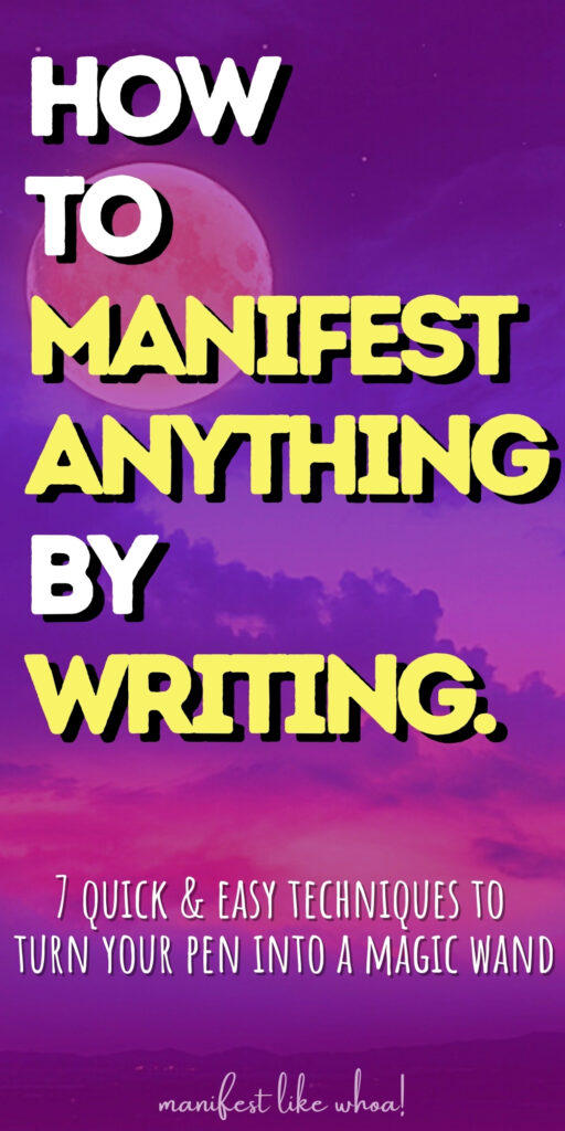 How To Manifest ANYTHING By Writing (Law of Attraction Exercises To Manifest on Paper)