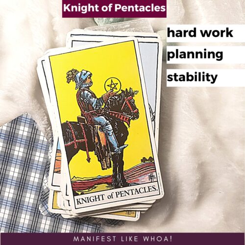 knight of pentacles upright
