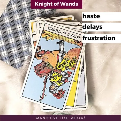 knight of wands reversed
