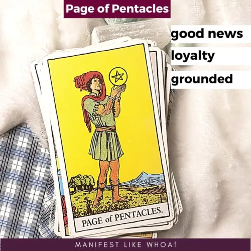 page of pentacles upright