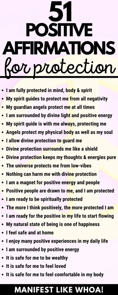 51 Daily Positive Affirmations For Spiritual Protection & Grounding