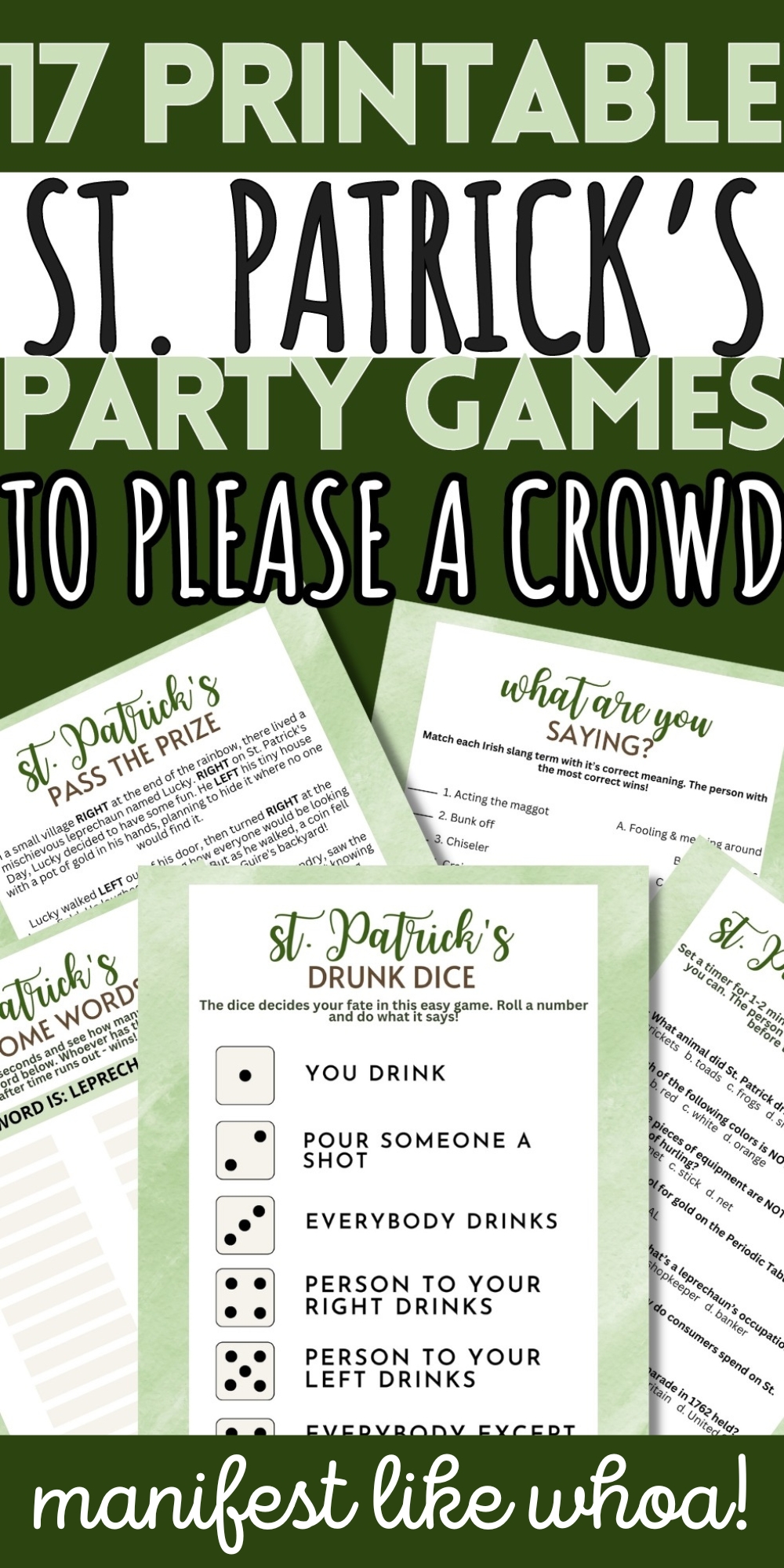 printable st patricks day party games