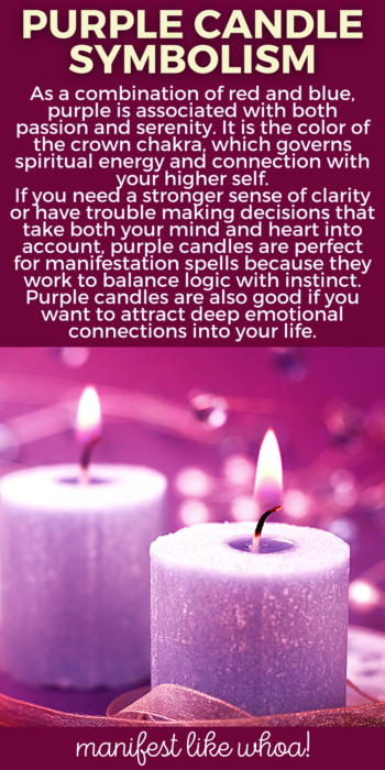 Purple Candle Meaning & Symbolism For Manifesting (Candle Magick & Law of Attraction)