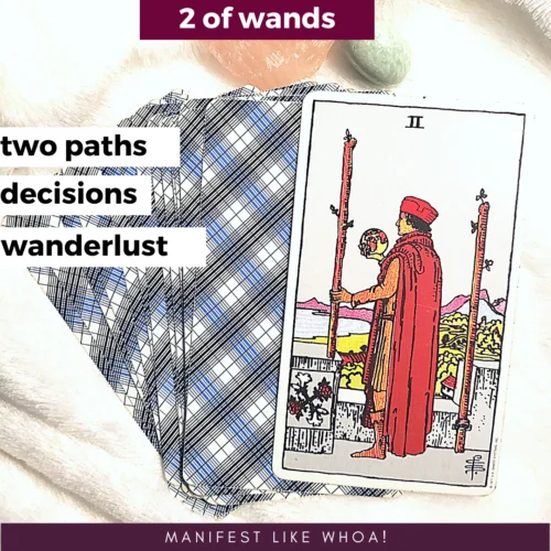 Two of Wands Tarot Card Meanings - Minor Arcana - Rider Waite (How To Read Tarot For Beginners)