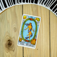 the world tarot card upright